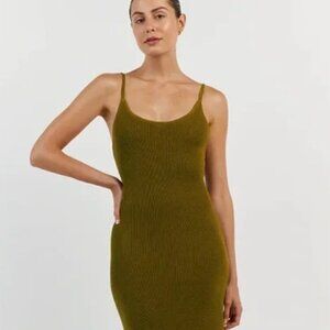 Dissh Asher Olive knit Dress